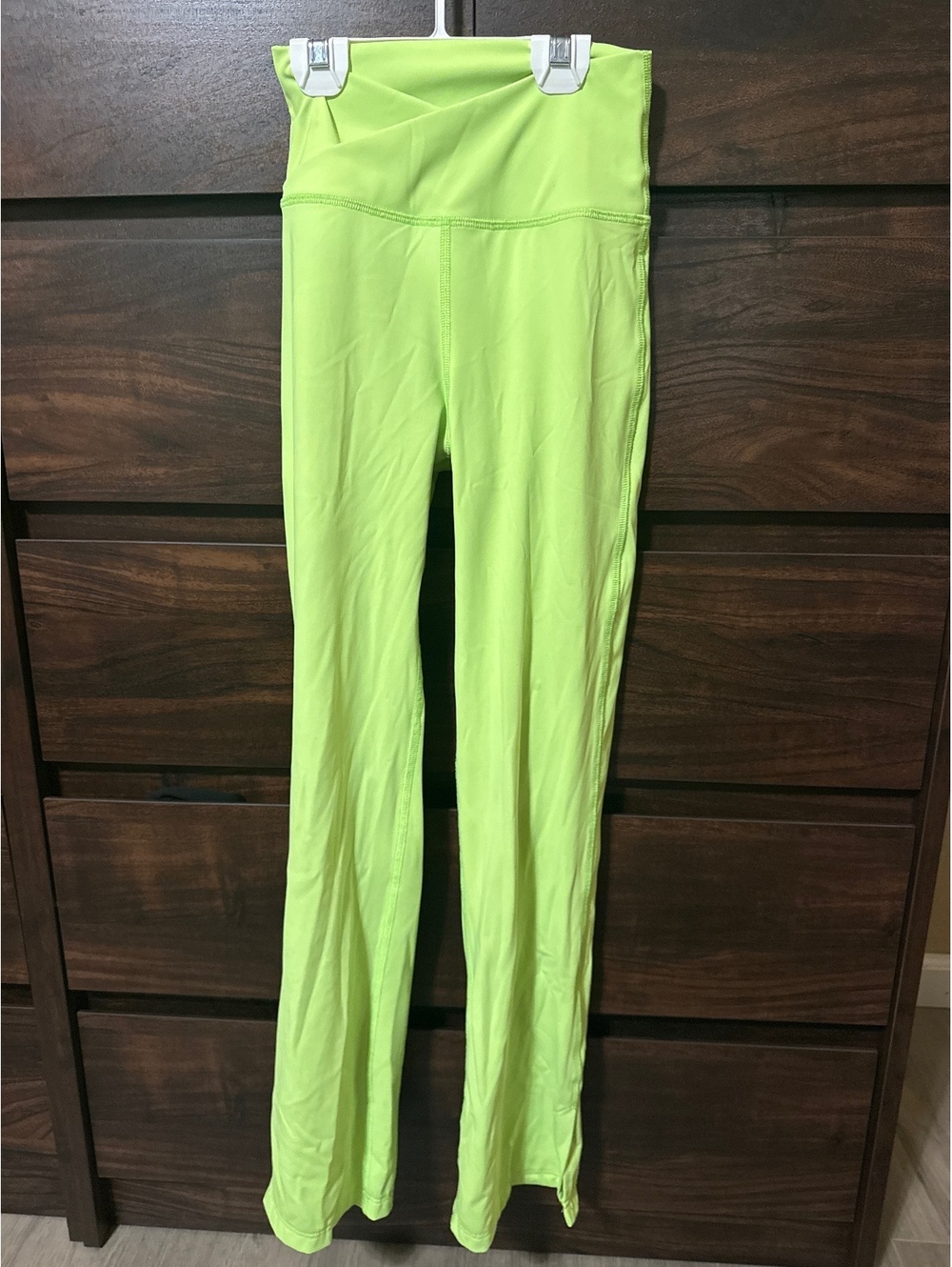 Tiger Friday Women's Neon Green Stretch Yoga Pants Leggings Size Small